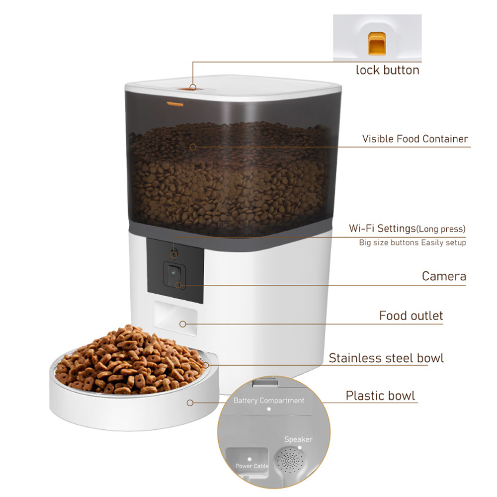 4L Smart Automatic Cat Feeder  - Kitchen Appliances Video ulasan dan harga