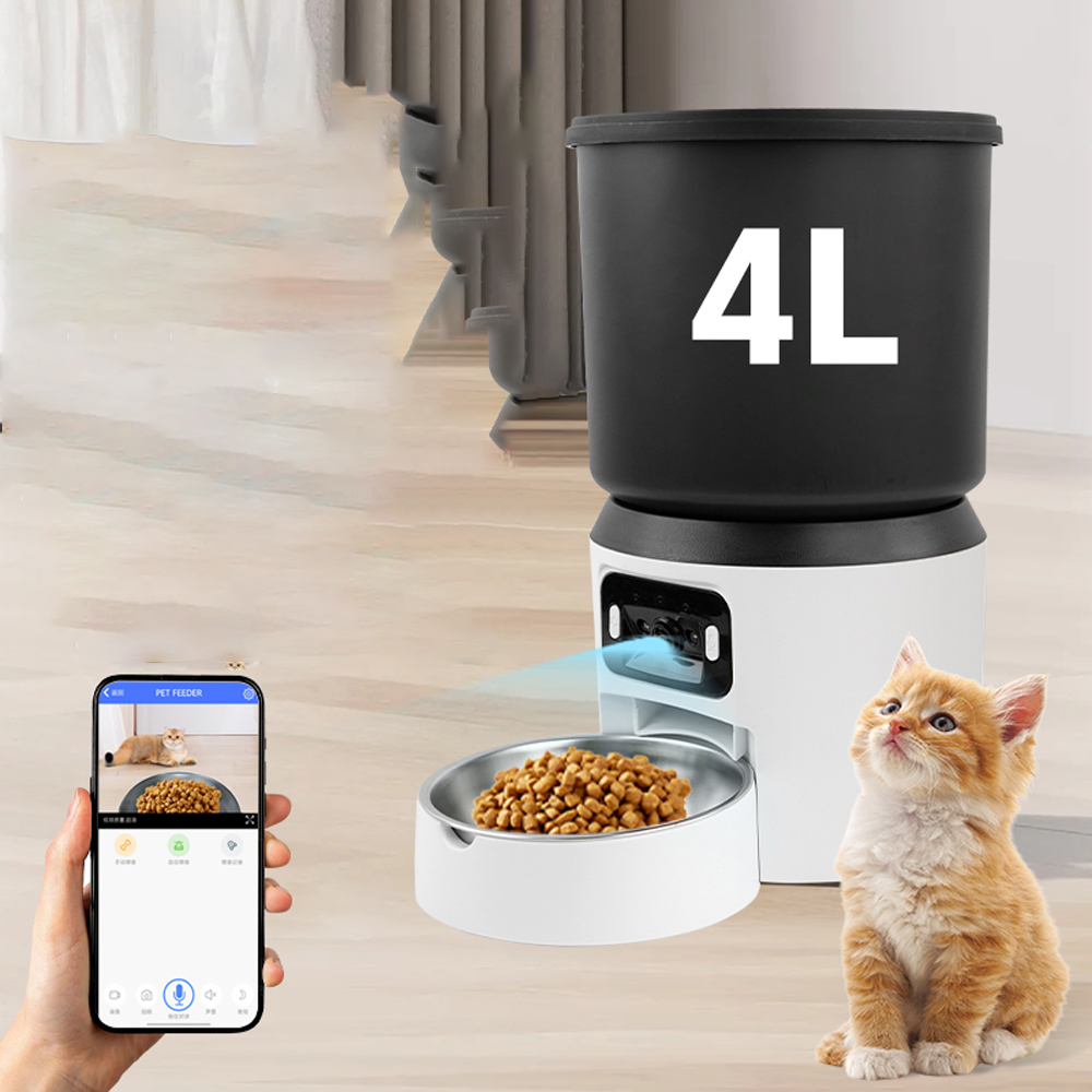4L Pet Feeder Button WiFi Came - Kitchen Appliances Video ulasan dan harga