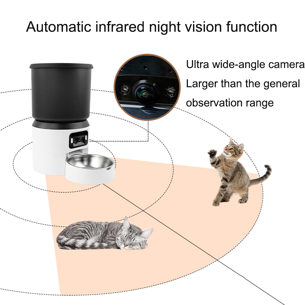 4L Pet Feeder Button WiFi Came - Kitchen Appliances Video ulasan dan harga